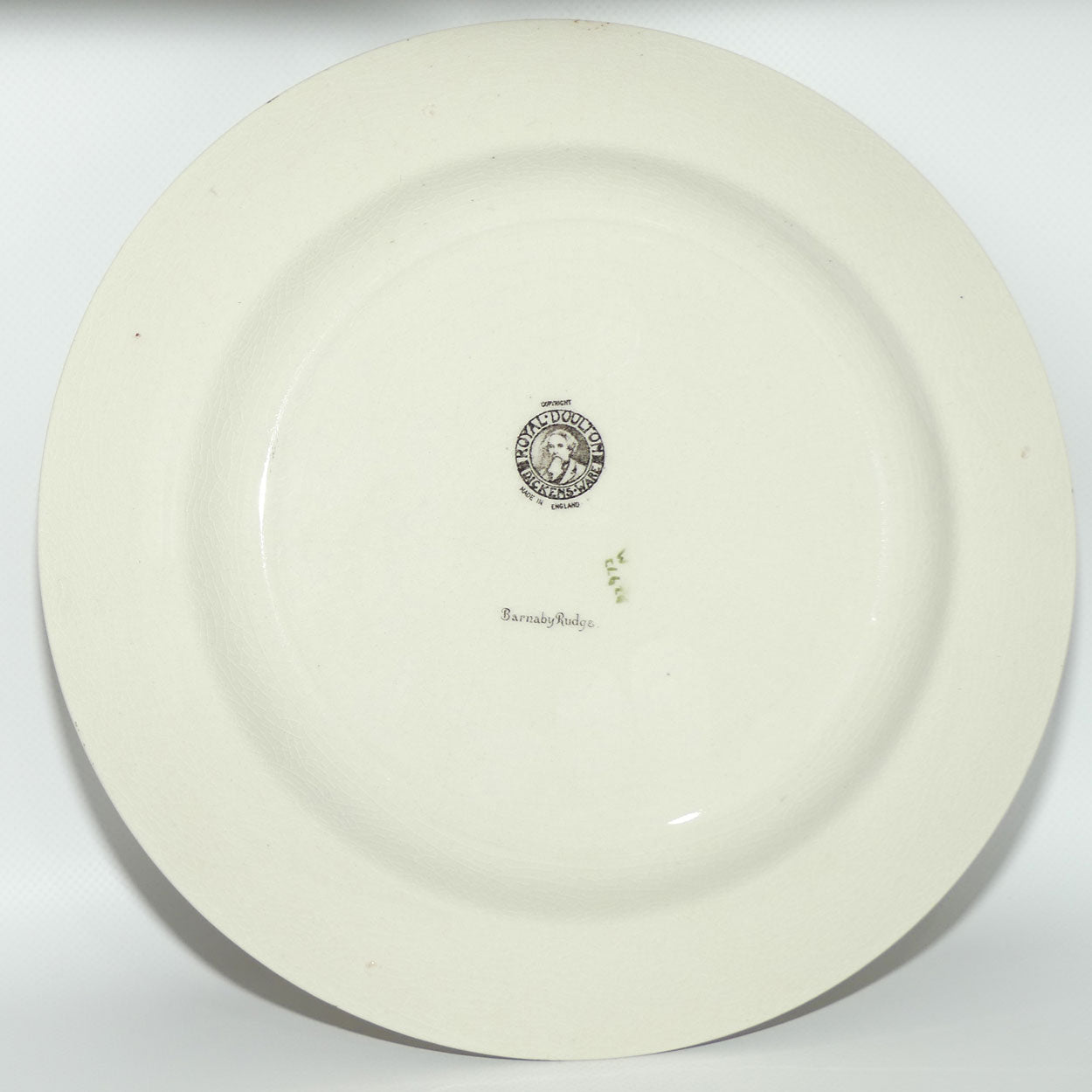 Royal Doulton Dickens Barnaby Rudge plate D2973