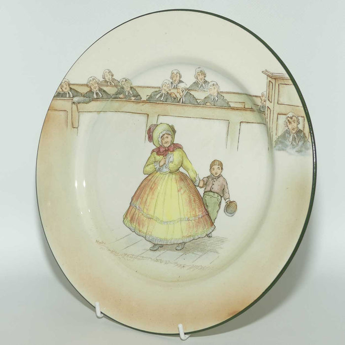 Royal Doulton Dickens Mrs Bardell rack plate D2973 | 26cm diam