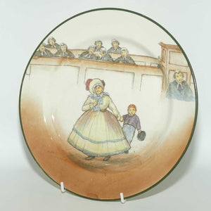 Royal Doulton Dickens Mrs Bardell rack plate D2973 | 24cm diam