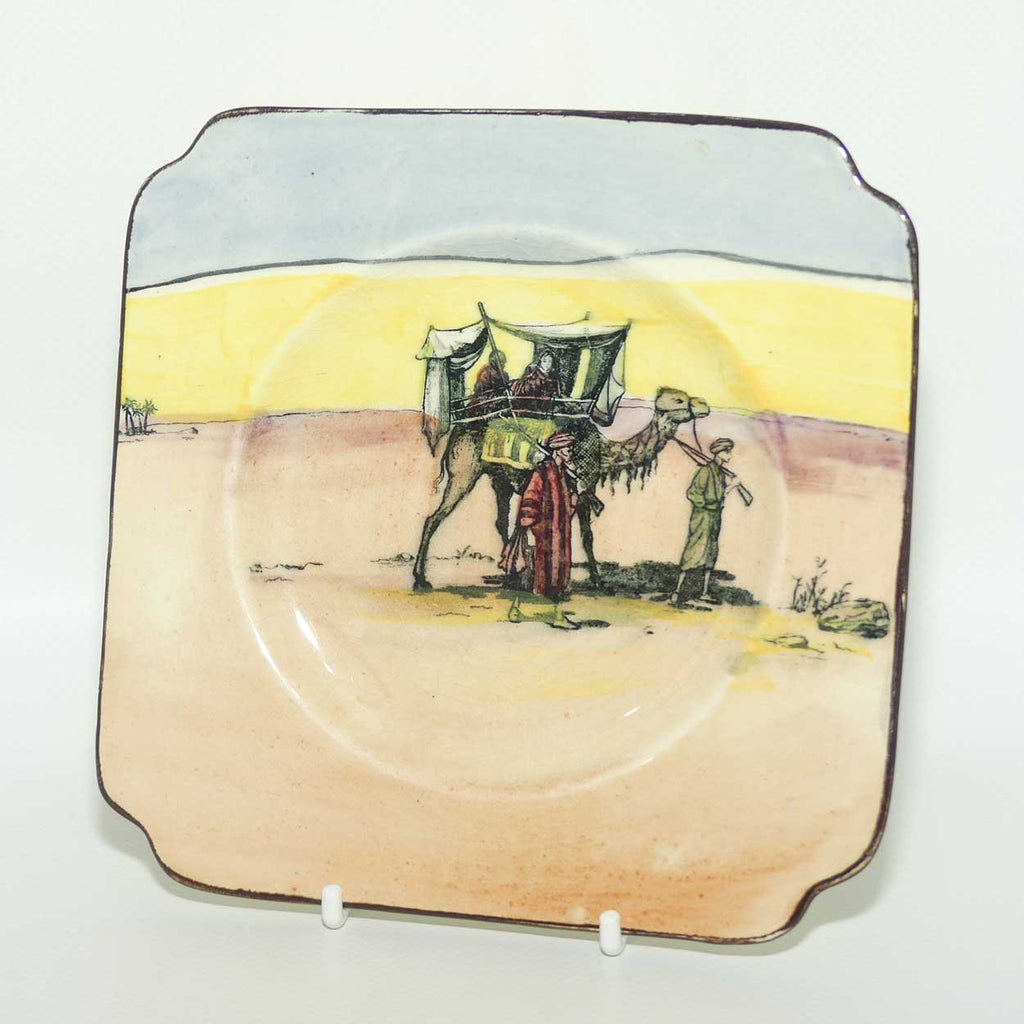 Royal Doulton Desert Scenes square plate D3192 | Scene 2