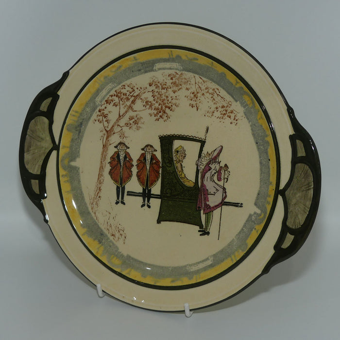 Royal Doulton Sedan Chair double tab handled plate D3597