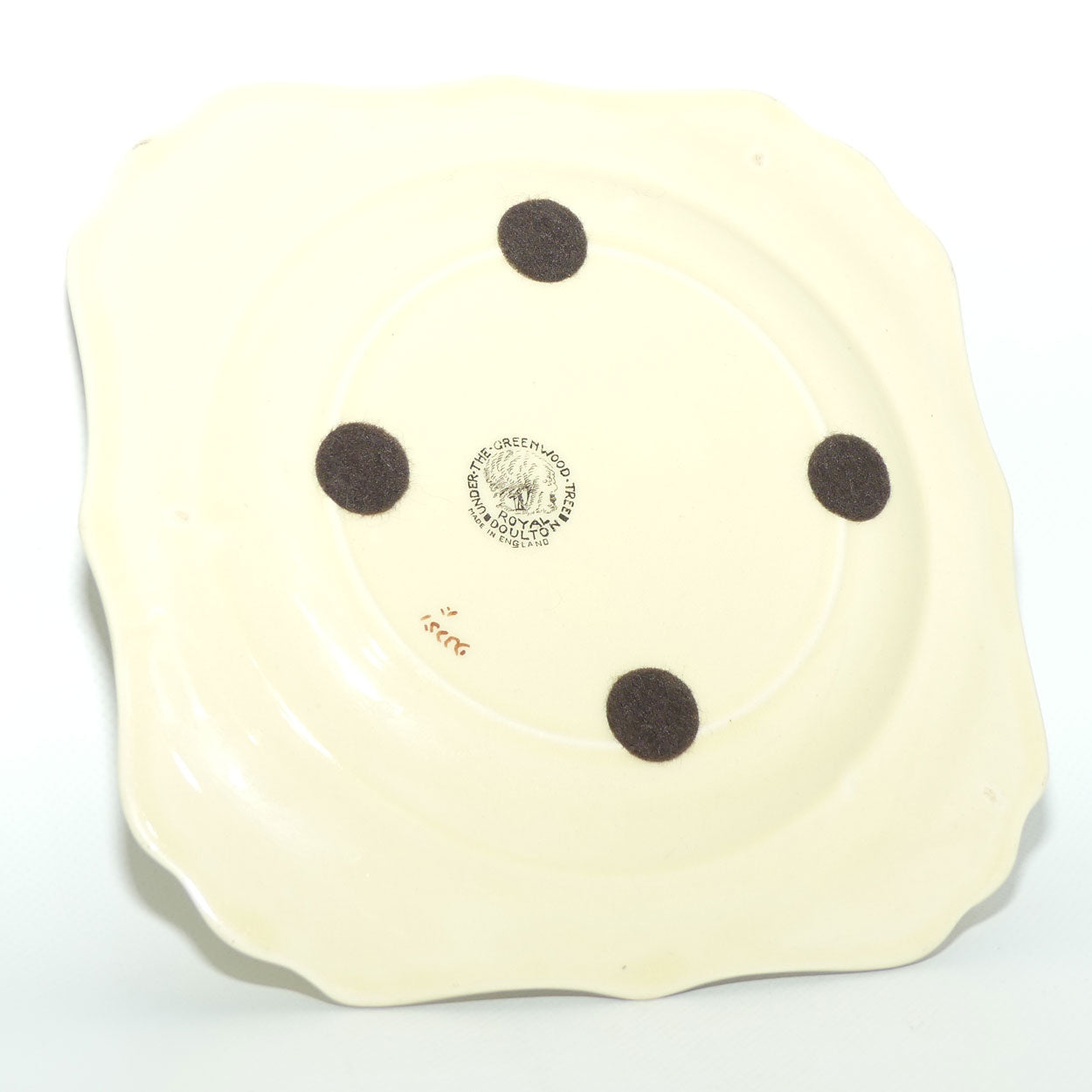 Royal Doulton Under the Greenwood Tree square plate D3751 | Friar Tuck Joins Robin Hood