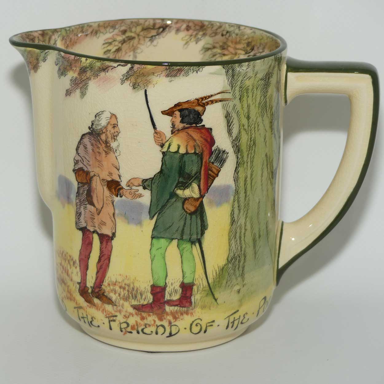 Royal Doulton Under the Greenwood Tree | Robin Hood jug D3751 | Robin Hood The Friend of the Poor