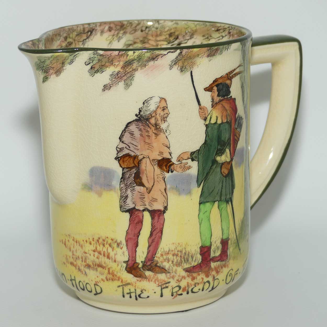 Royal Doulton Under the Greenwood Tree | Robin Hood jug D3751 | Robin Hood The Friend of the Poor