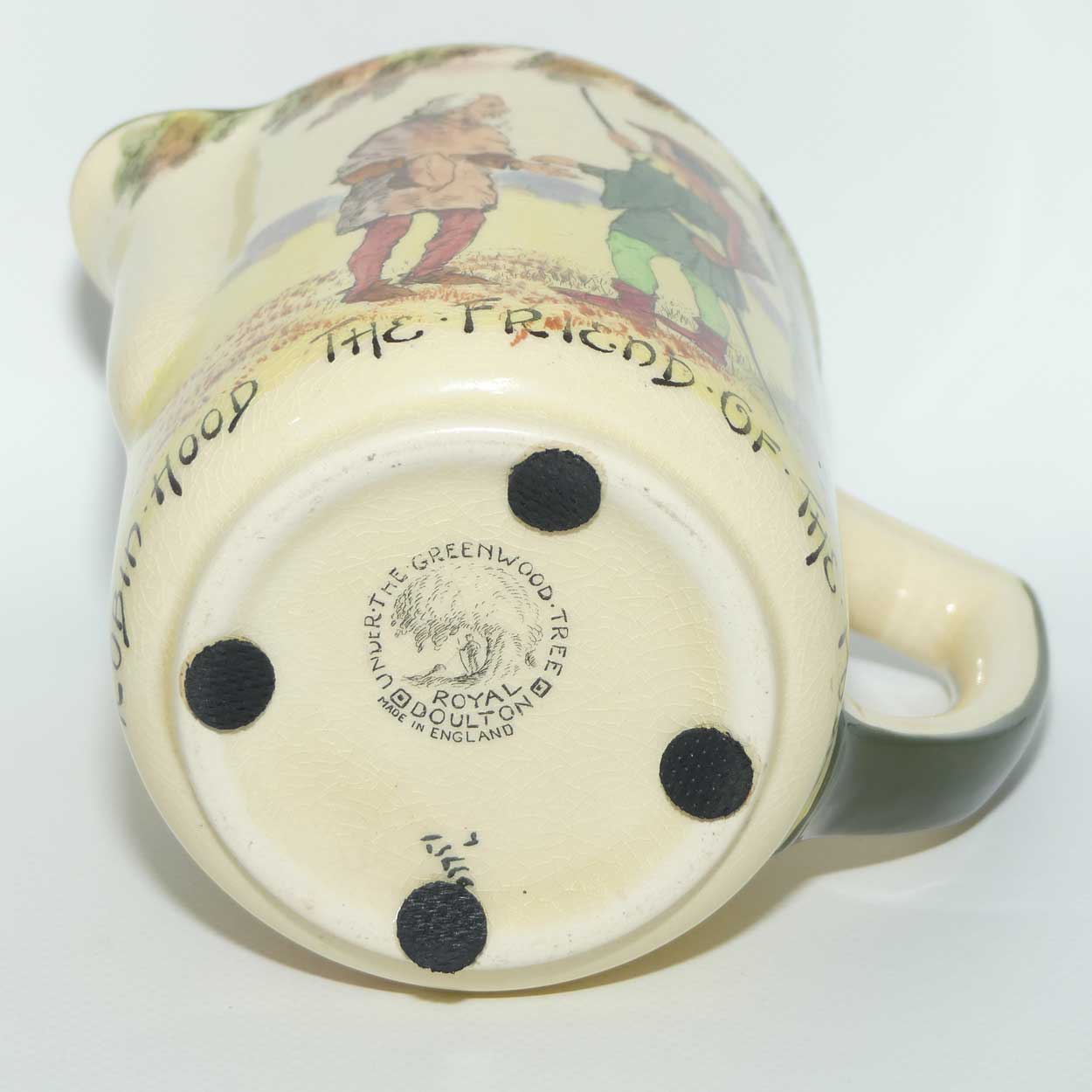 Royal Doulton Under the Greenwood Tree | Robin Hood jug D3751 | Robin Hood The Friend of the Poor