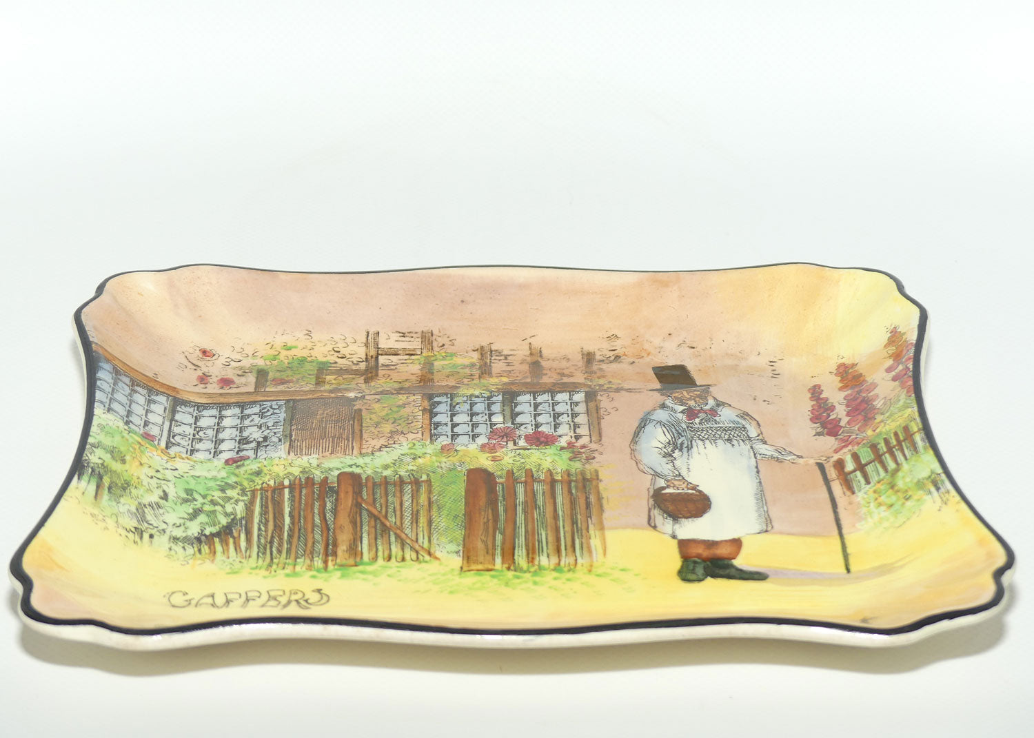 Royal Doulton Gaffers rectangular tray D4210 | I be all the way from Zummerset