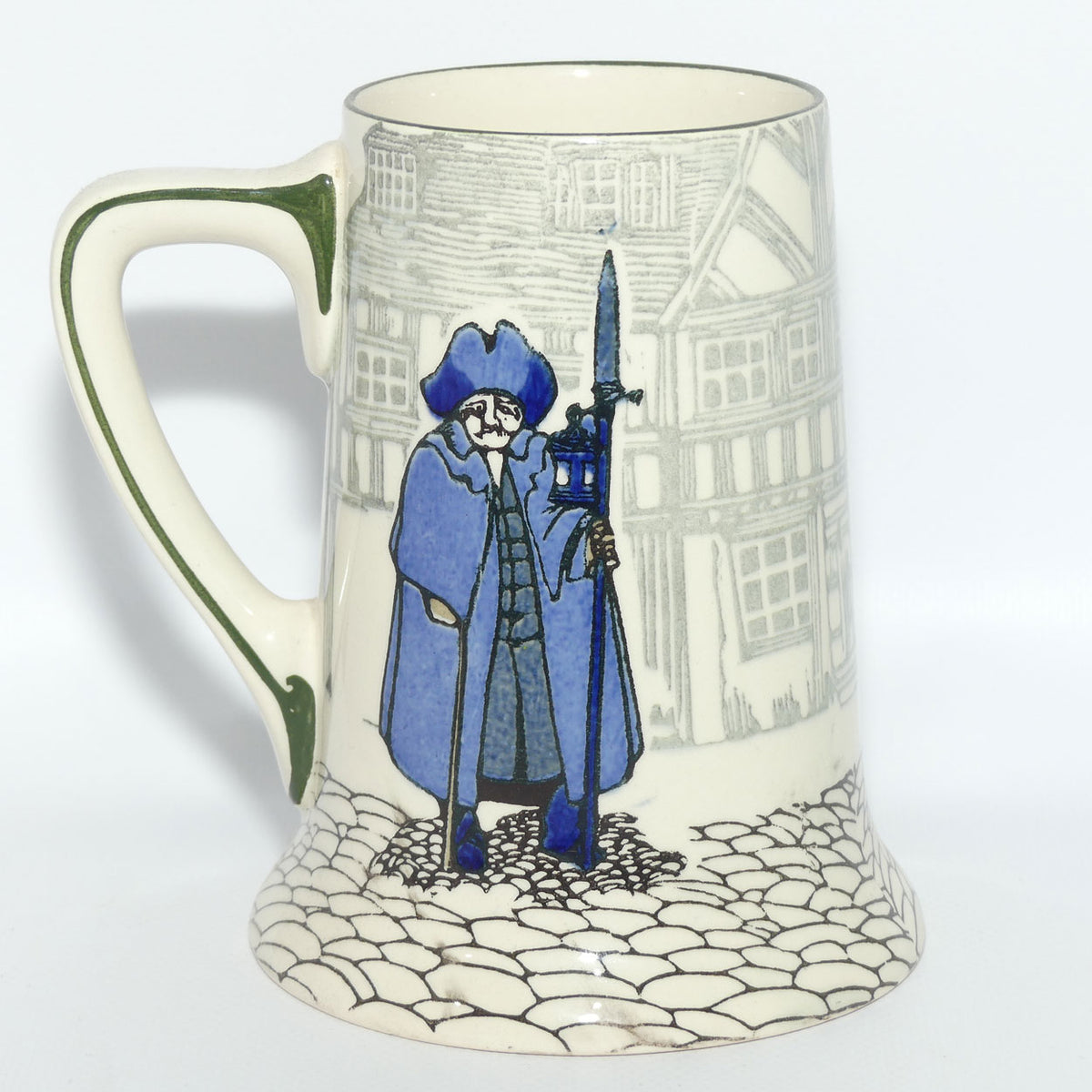 Royal Doulton Nightwatchman ale tankard D4746 | Blue and White