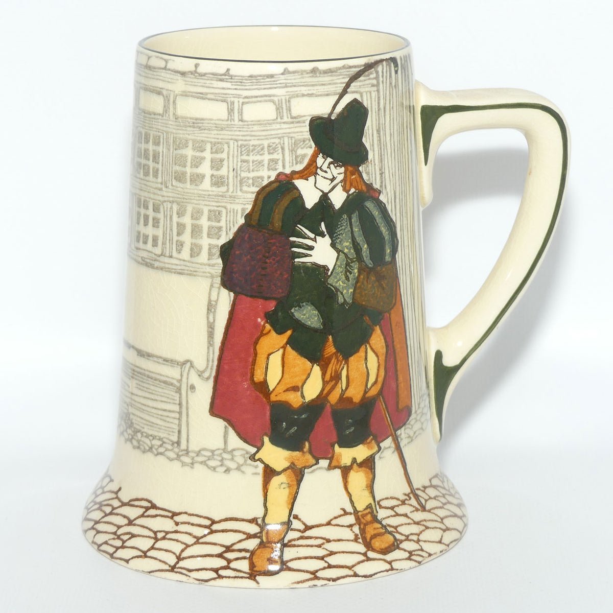 Royal Doulton Shakespearean Knights tankard D4750 | Sir Andrew Aguecheek