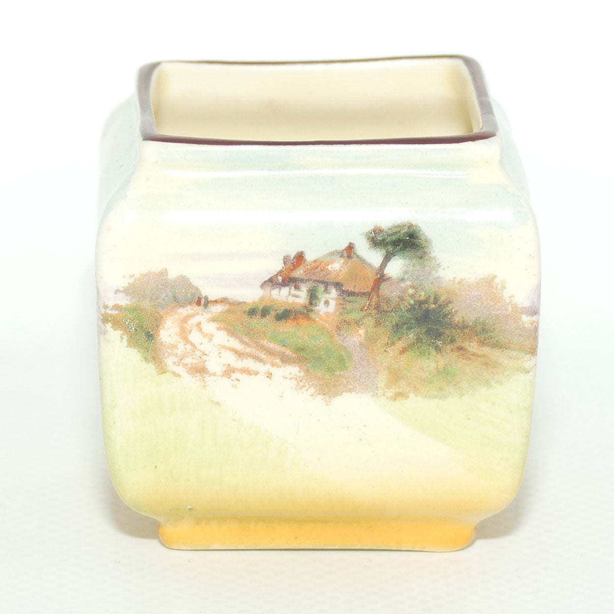 Royal Doulton English Cottages A vase mini box section vase D4987