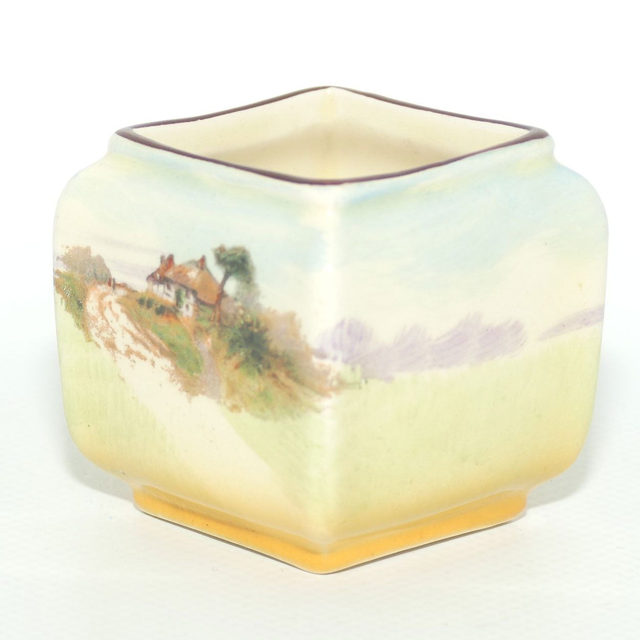 Royal Doulton English Cottages A vase mini box section vase D4987