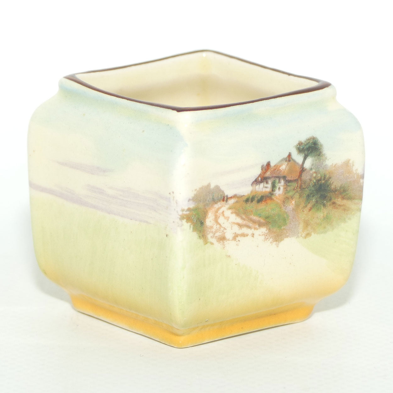 Royal Doulton English Cottages A vase mini box section vase D4987