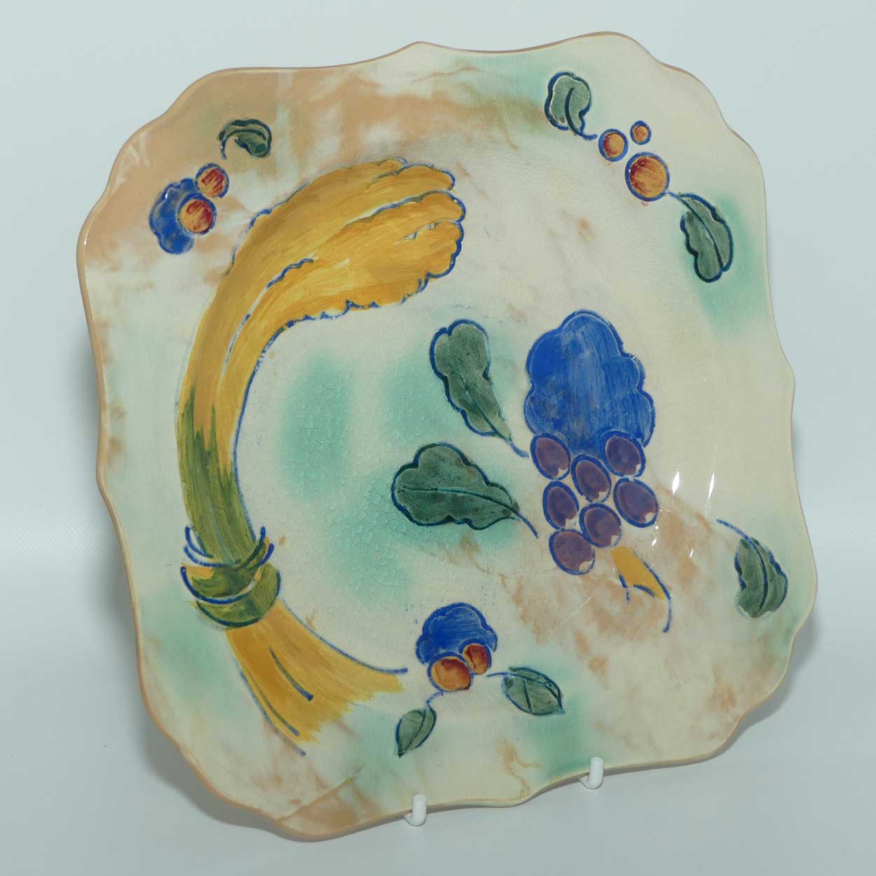 Royal Doulton Art Deco Brangwyn Ware plate | Square | D5034