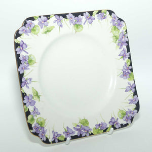 Royal Doulton Violets pattern tea plate D5439 | 15cm square