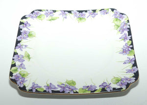 Royal Doulton Violets pattern tea plate D5439 | 15cm square