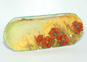 Royal Doulton Poppies in Cornfield  celery tray D5097 | Astor shape