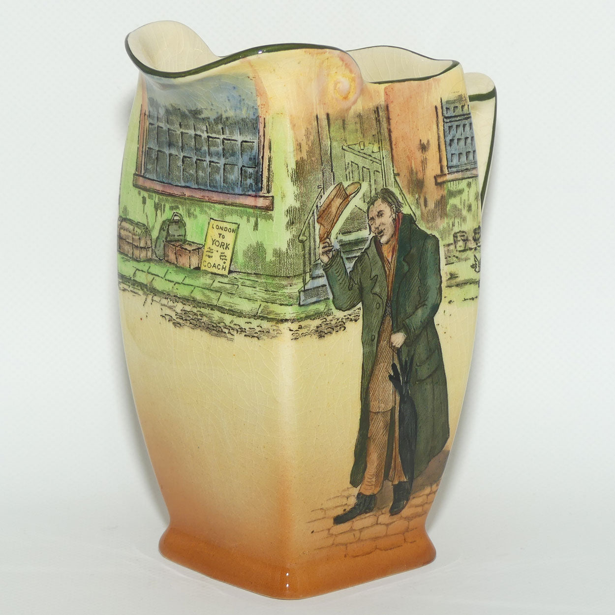Royal Doulton Dickens Mr Squeers Friar shape jug D5175