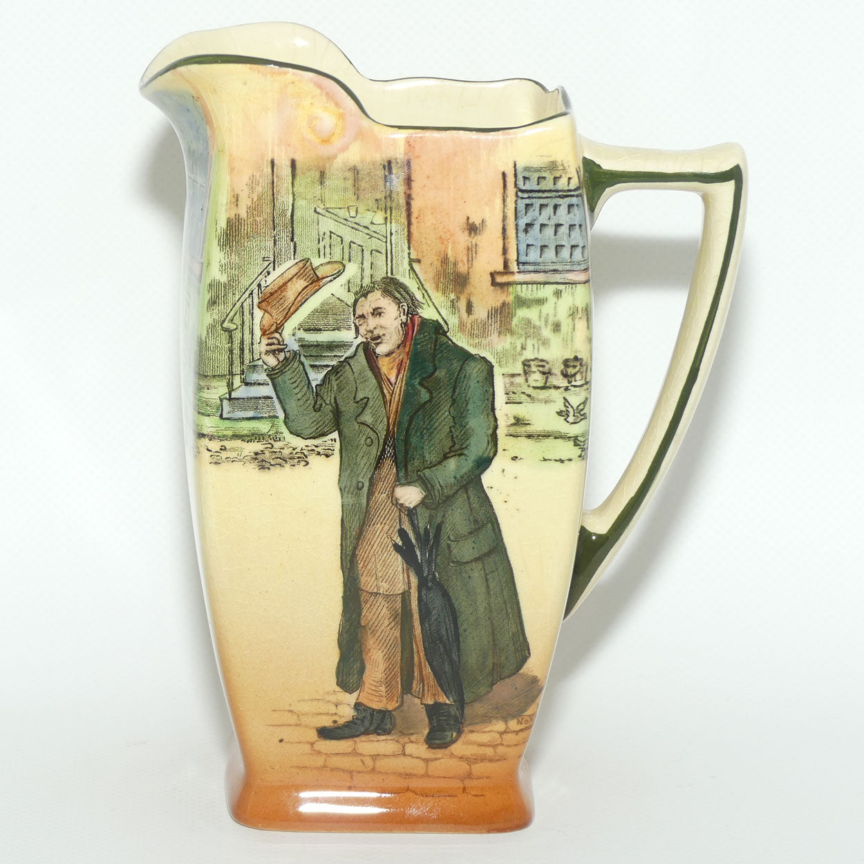 Royal Doulton Dickens Mr Squeers Friar shape jug D5175
