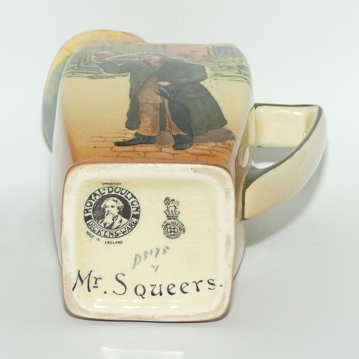 Royal Doulton Dickens Mr Squeers Friar shape jug D5175
