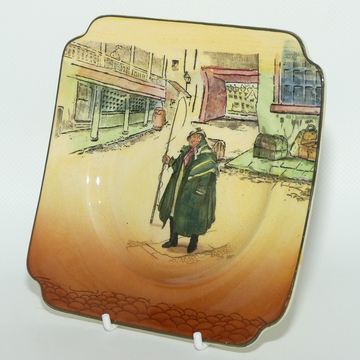 Royal Doulton Dickens Tony Weller plate | Noke  | Square 15cm | D5175