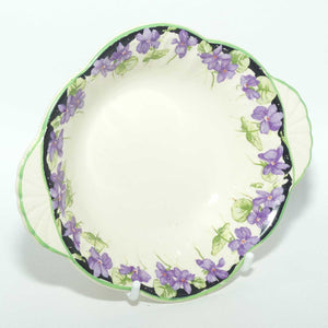 Royal Doulton Violets pattern tab handle dish D5439