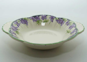 Royal Doulton Violets pattern tab handle dish D5439