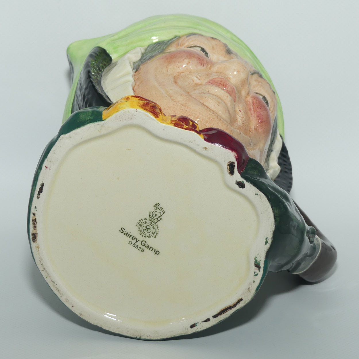 D5451 stamped D5528 Royal Doulton large character jug Sairey Gamp | misstamped