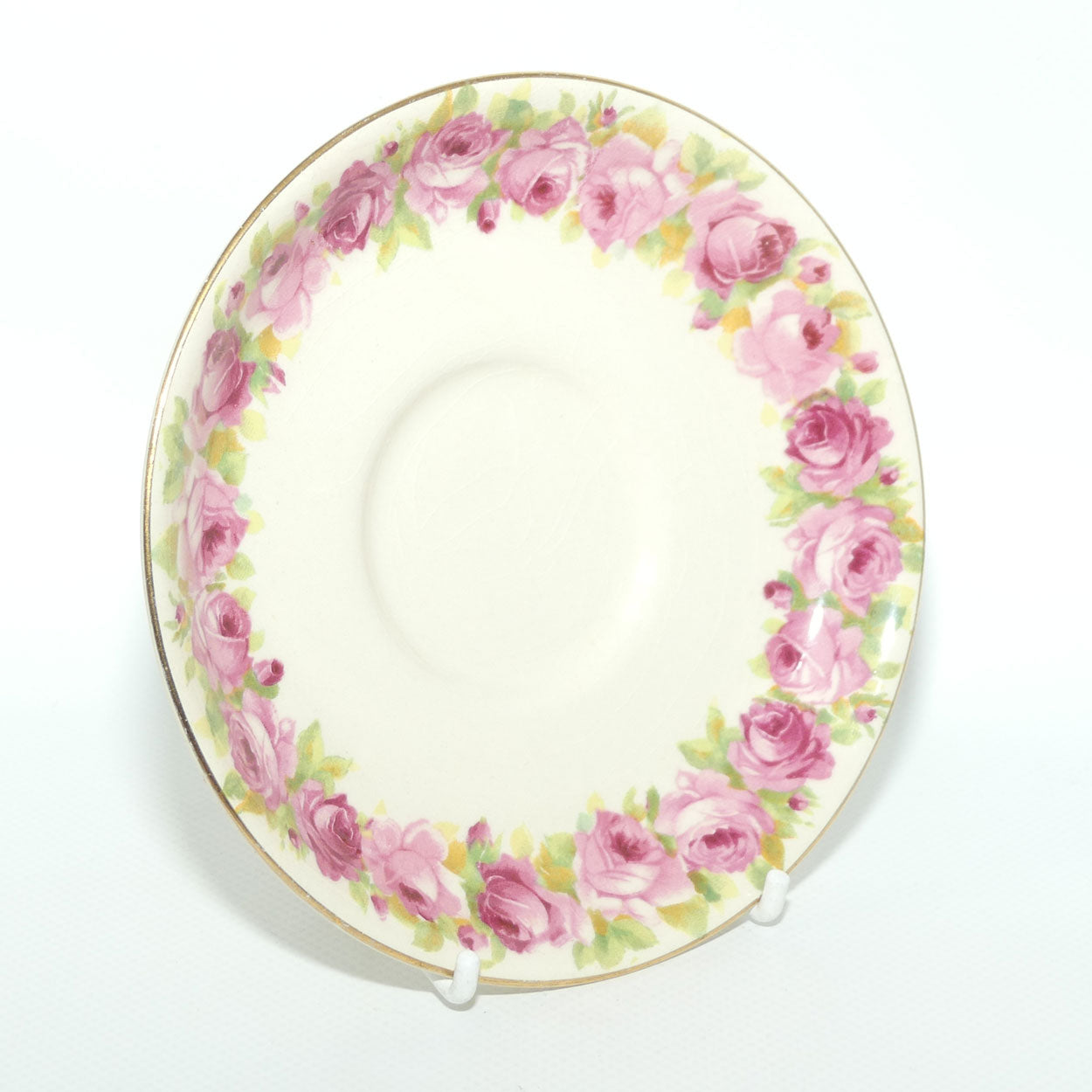 Royal Doulton Raby Rose trio D5533 | Square Plate | #2