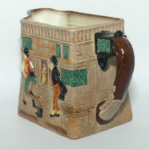 Royal Doulton Dickens G Low Relief Pickwick Papers jug | Many characters outside the White Hart Inn D5756 | #1