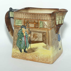 Royal Doulton Dickens G Low Relief Pickwick Papers jug | Many characters outside the White Hart Inn D5756 | #3