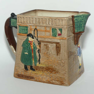 Royal Doulton Dickens G Low Relief Pickwick Papers jug | Many characters outside the White Hart Inn D5756 | #1