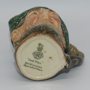 D5824 Royal Doulton small character jug Auld Mac | Owd Mac backstamp