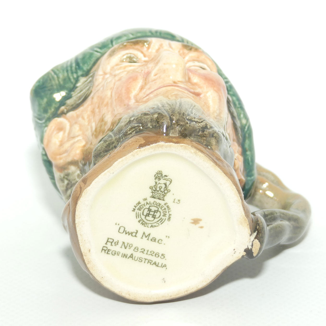 D5824 Royal Doulton small character jug Auld Mac | Owd Mac backstamp