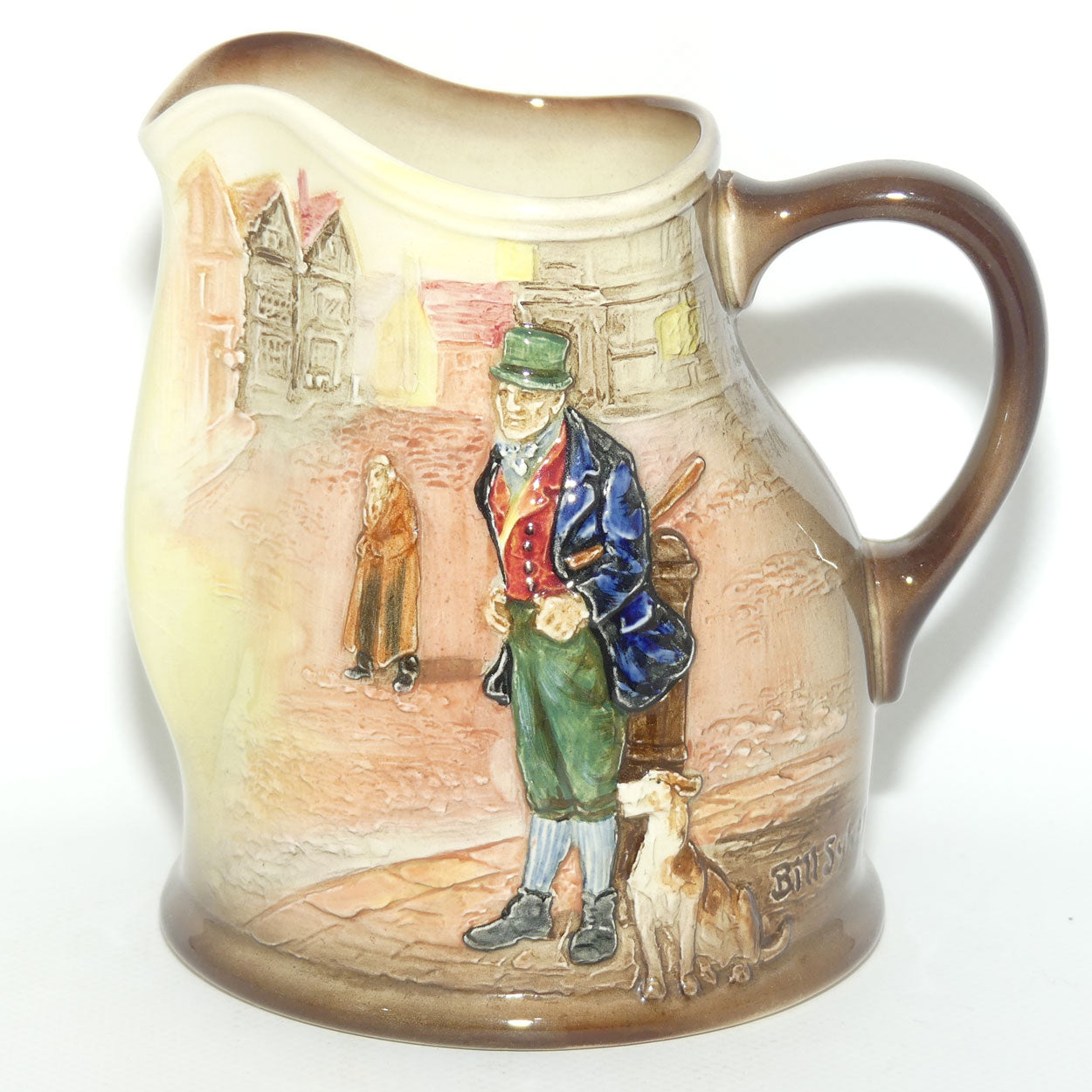 Royal Doulton Dickens E Low Relief Bill Sykes jug D5833 | scarce