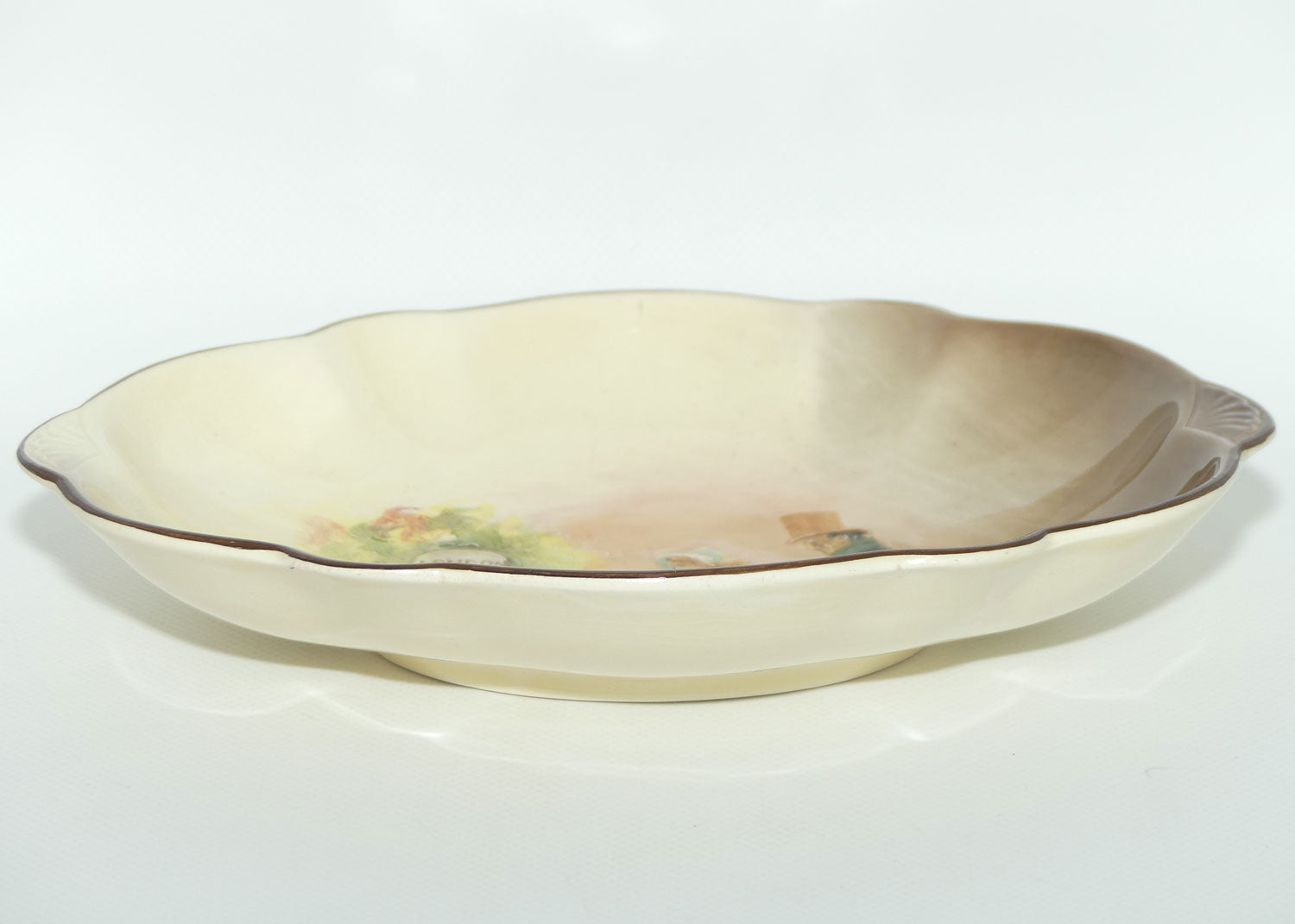 Royal Doulton Dickens Little Nell and Grandfather low relief oval bowl D5833