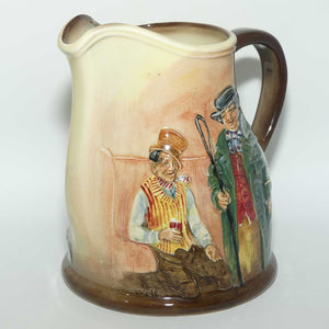 Royal Doulton Dickens E Low Relief Sam Weller and Tony Weller jug D5833