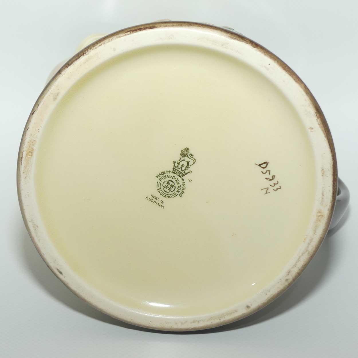 Royal Doulton Dickens E Low Relief Sam Weller and Tony Weller jug D5833