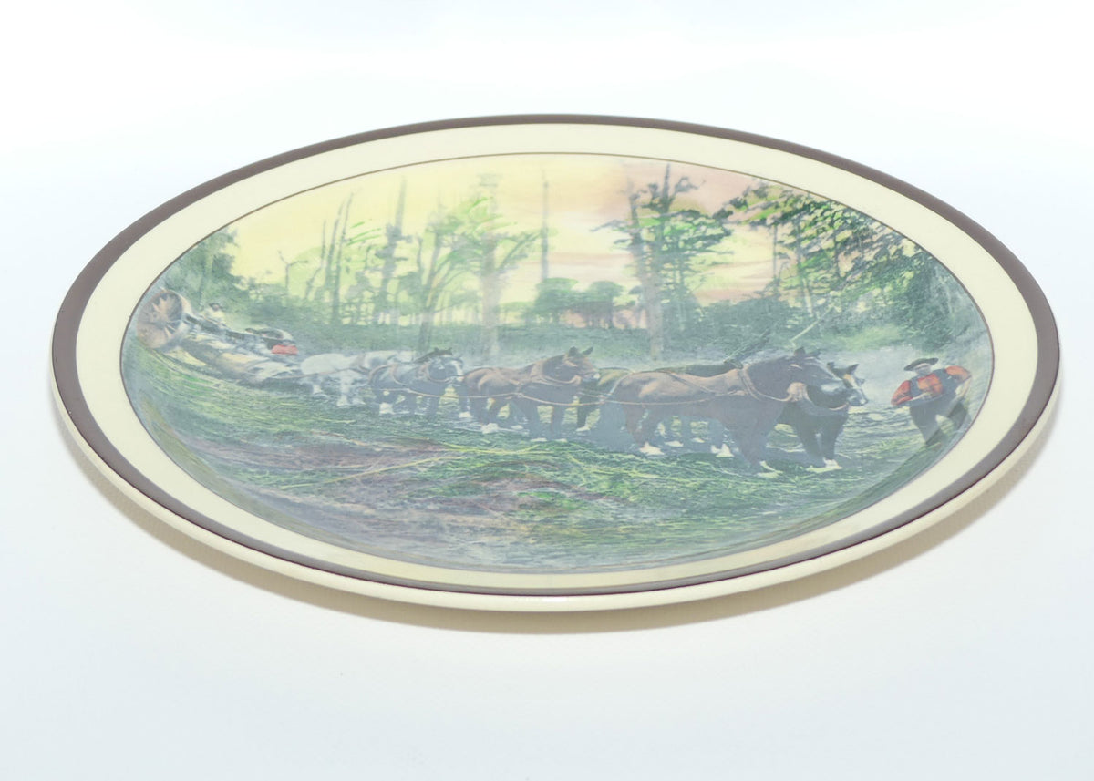 Royal Doulton Australian Scenes | Logging and Farming in NSW | Log Hauling in the South West D5928 | #2