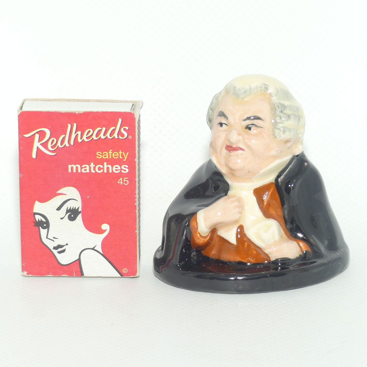 D6048 Royal Doulton Dickens character miniature bust Buz Fuz| Character and Toby Jug interest