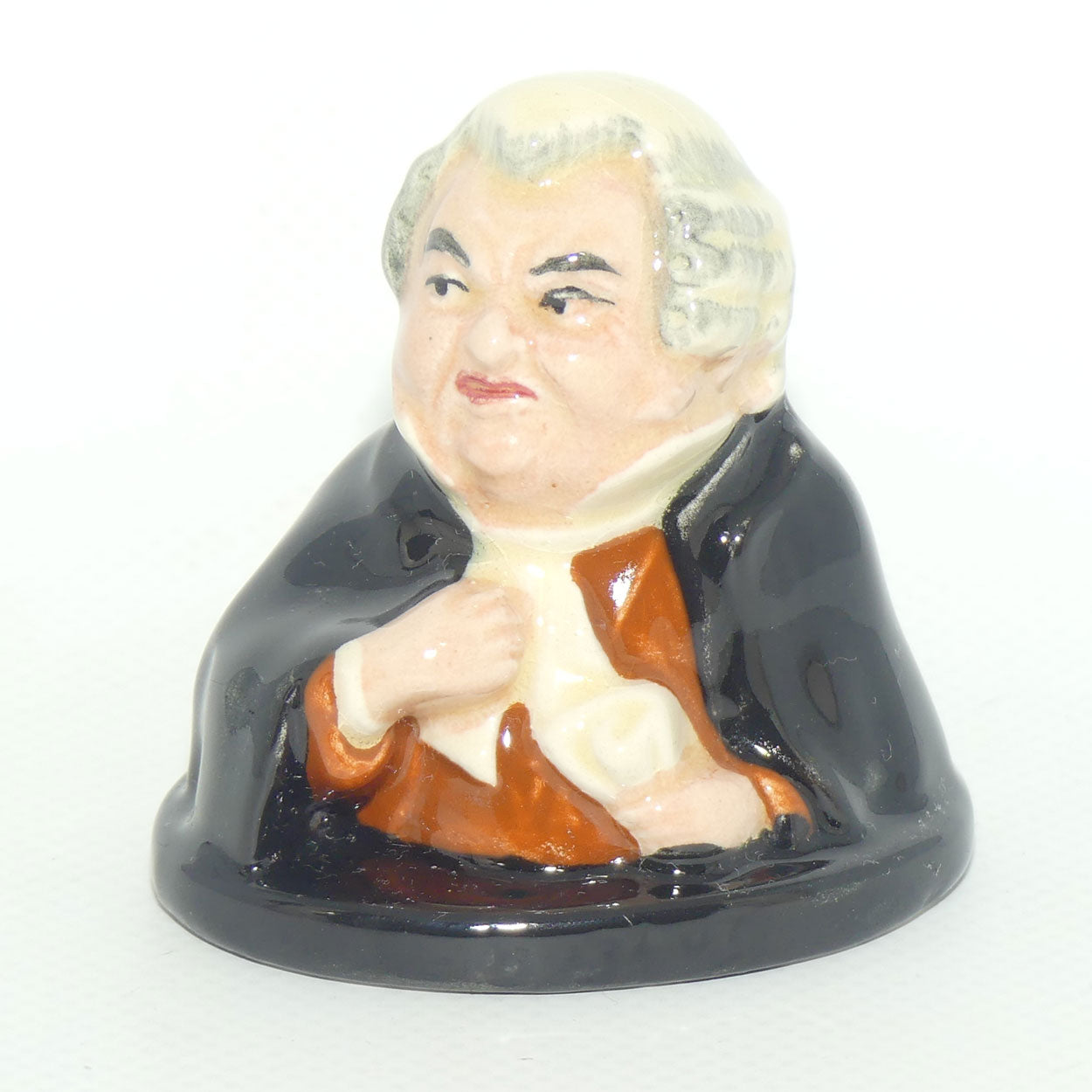 D6048 Royal Doulton Dickens character miniature bust Buz Fuz| Character and Toby Jug interest