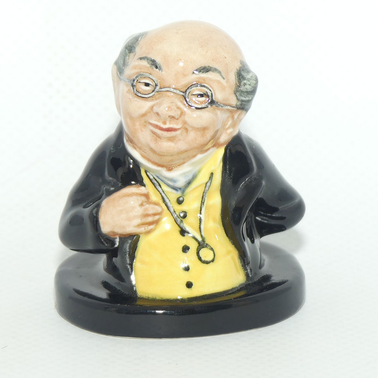 D6049 Royal Doulton Dickens character miniature bust Mr Pickwick | Character Jug interest