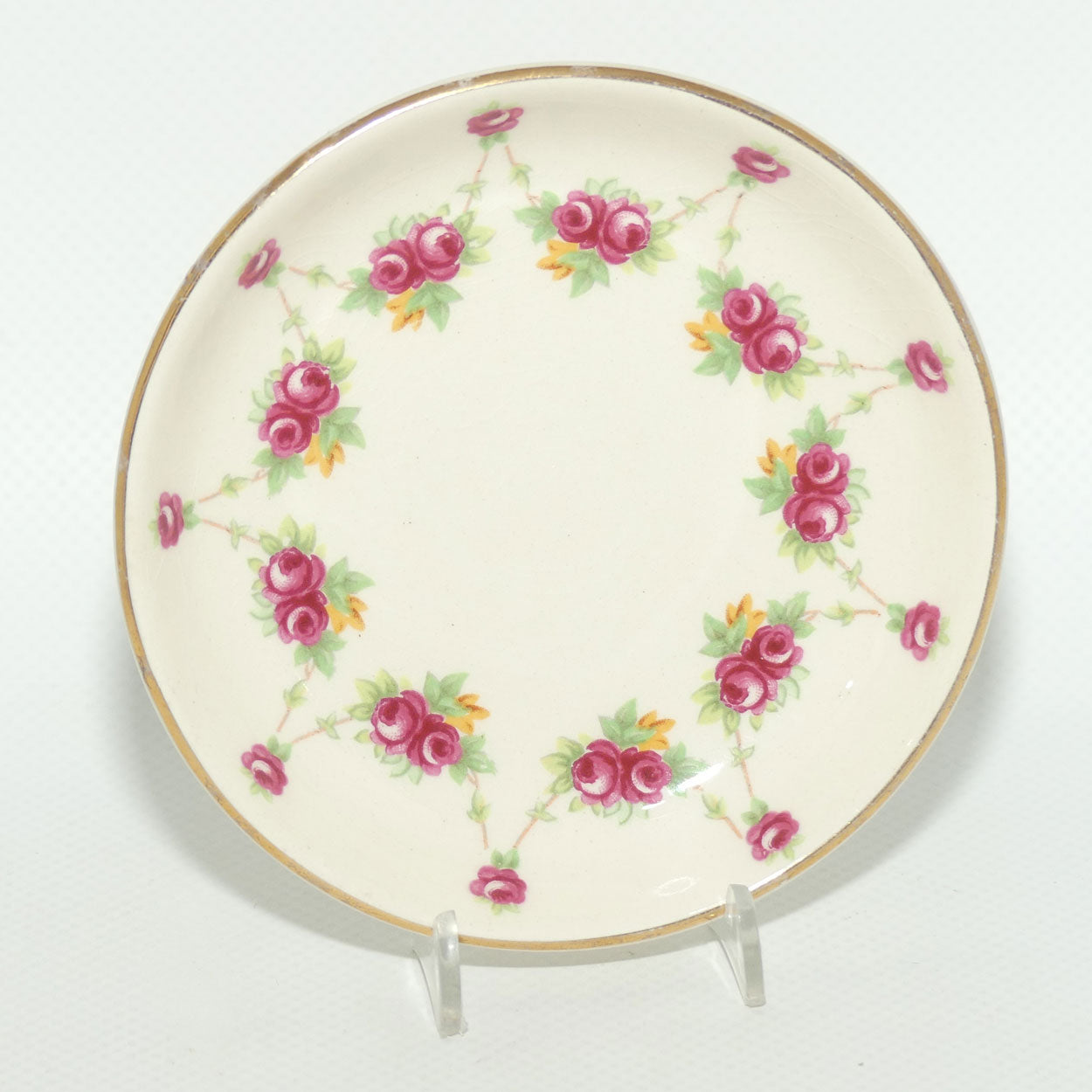 Royal Doulton Rosebud Garland D6055 pin dish | #1