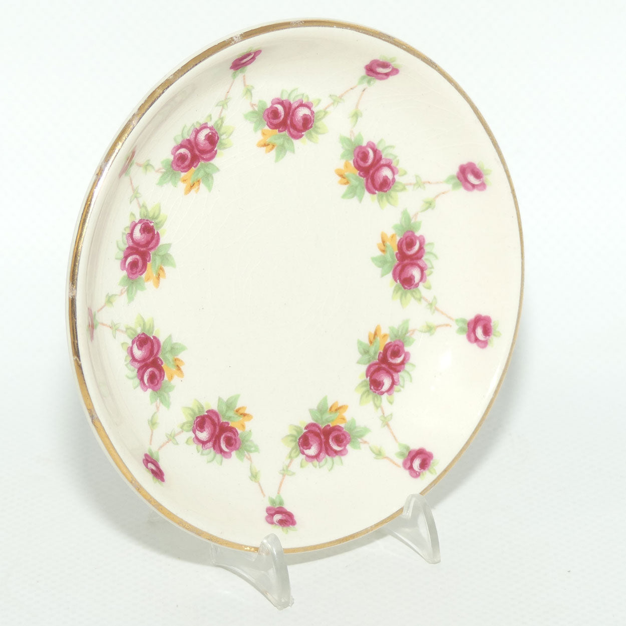 Royal Doulton Rosebud Garland D6055 pin dish | #1