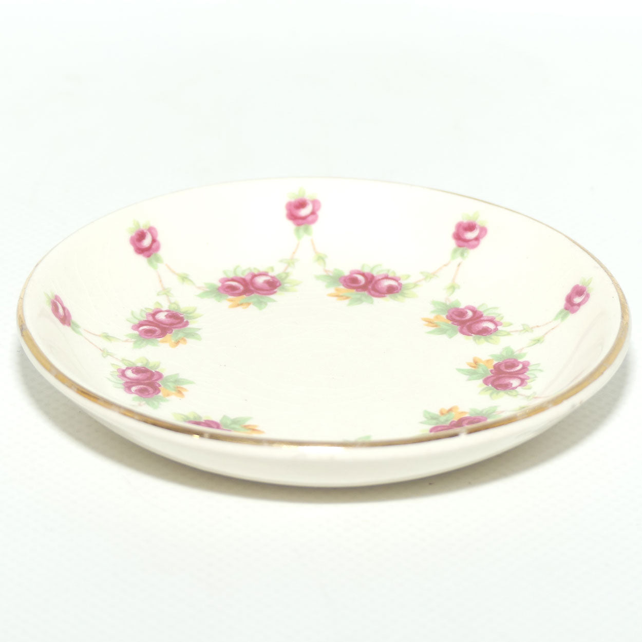 Royal Doulton Rosebud Garland D6055 pin dish | #1