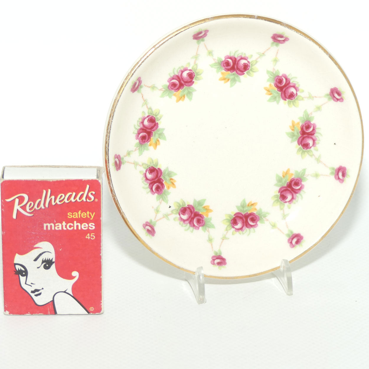 Royal Doulton Rosebud Garland D6055 pin dish | #2