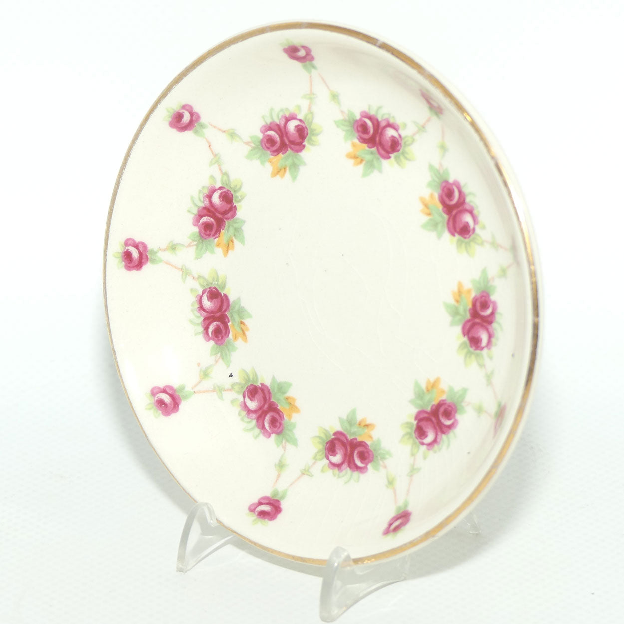 Royal Doulton Rosebud Garland D6055 pin dish | #2