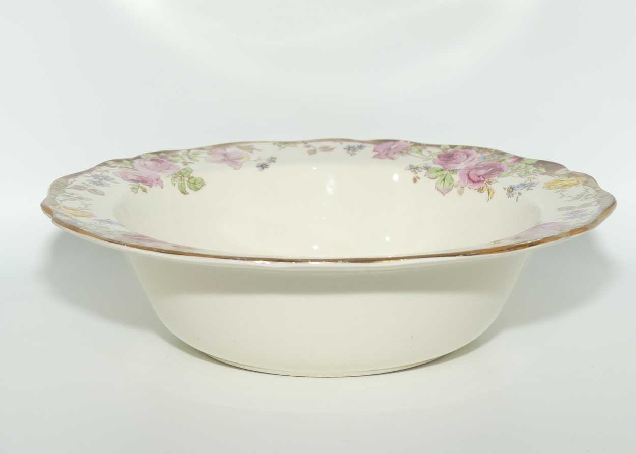 Royal Doulton English Rose rimmed fruit bowl D6071 | 24cm diam | #1