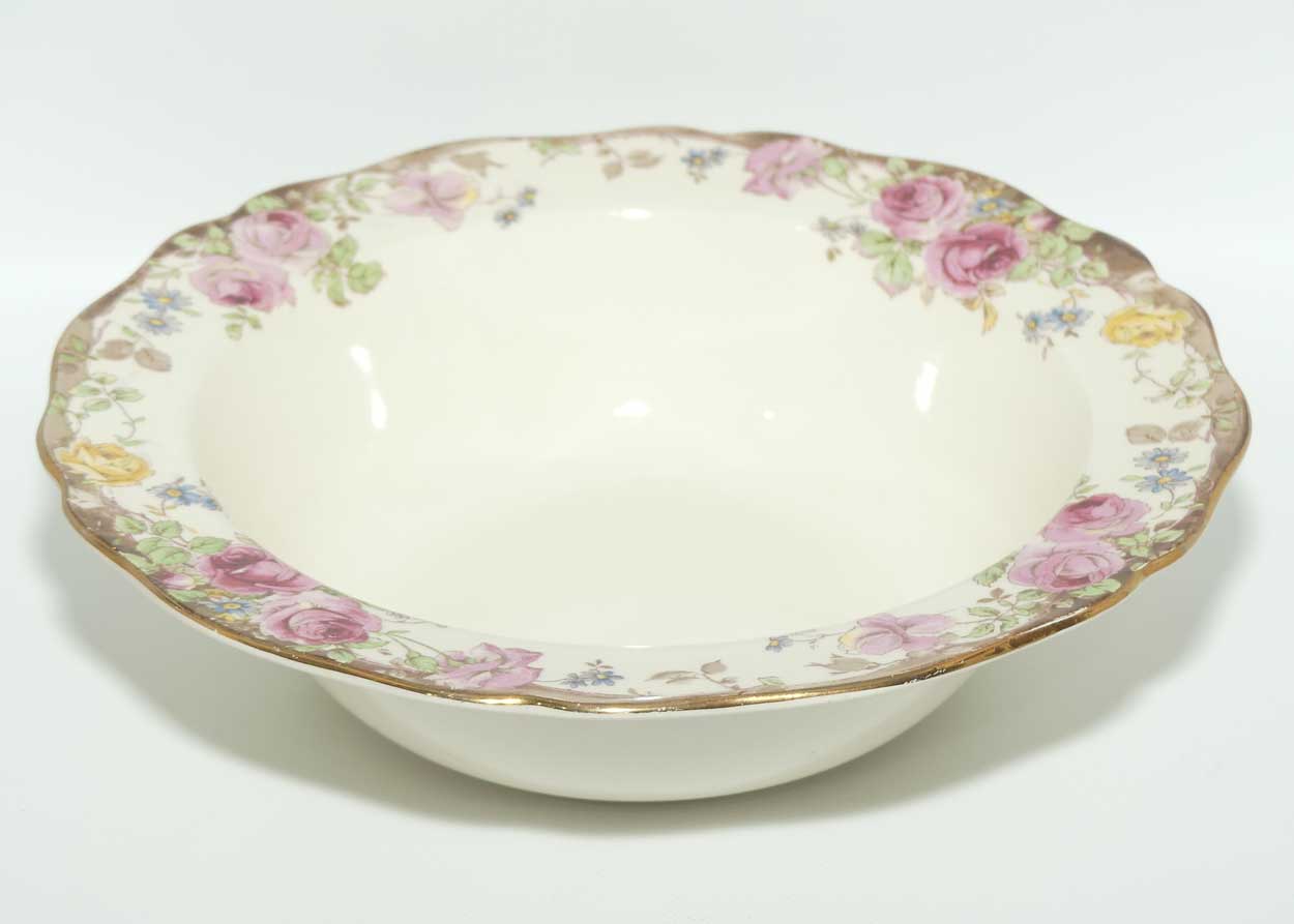 Royal Doulton English Rose rimmed fruit bowl D6071 | 24cm diam | #1