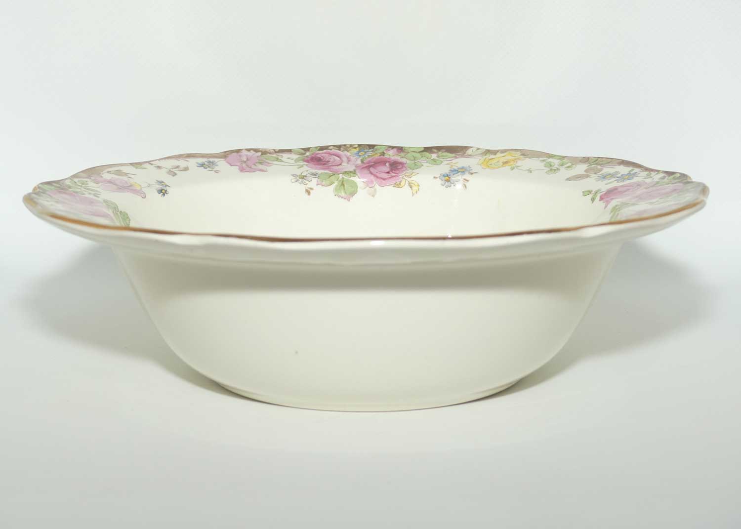 Royal Doulton English Rose rimmed fruit bowl D6071 | 24cm diam | #2