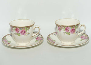 Royal Doulton English Rose set of 6 duos D6071 | Coffee size