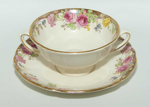 Royal Doulton English Rose handled coupe and underplate D6071
